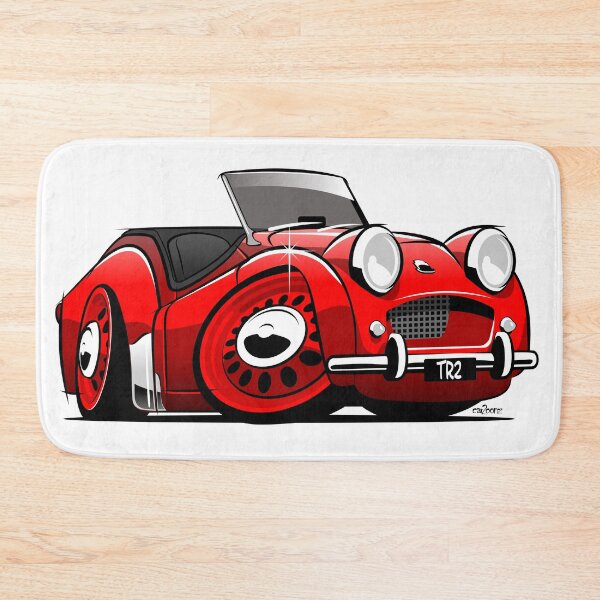 Item preview, Triumph TR2 caricature red designed and sold by car2oonz.
