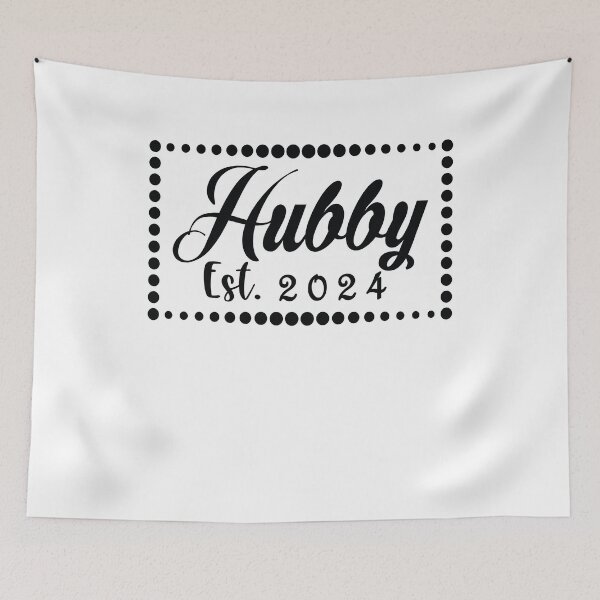 Item preview, Hubby Est 2024 Just Married Honeymoon Husband Wedding Couple  designed and sold by M7MED12.