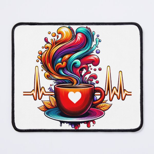 Item preview, Caffeinated Heartbeat: The Pulse of Nursing designed and sold by CooTeeCo.