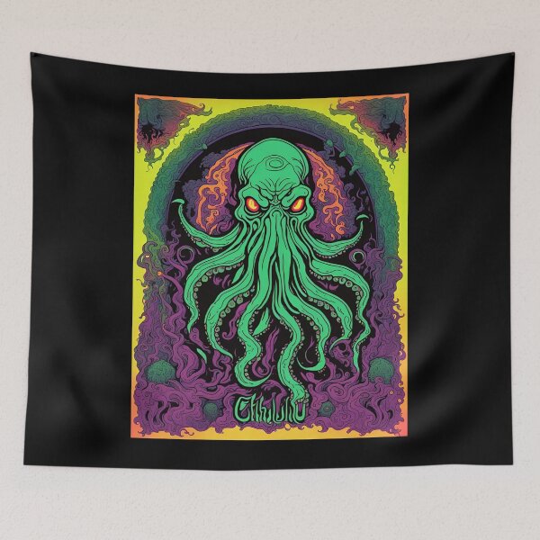Item preview, Mighty Cthulhu Psychedelic Art designed and sold by Gogmagosh.