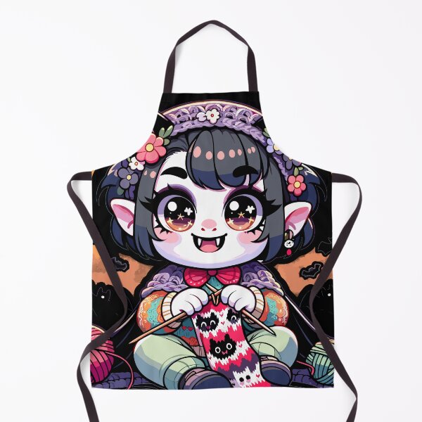 Item preview, Cute Vampire Knitting: cartoon Whimsy design designed and sold by ElLocoMus.