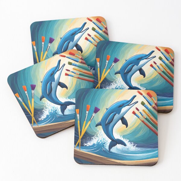Item preview, DOLPHIN CREATING DOLPHIN ART designed and sold by PIGCASSOSAIART.