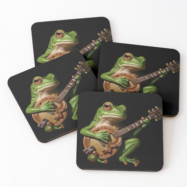 Item preview,  Frog playing banjo"frog lover  designed and sold by Obinne.