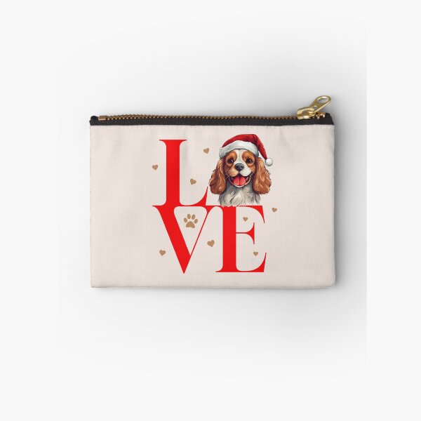 Item preview, Cavalier King Charles Spaniel Dog Love Santa Christmas designed and sold by Museful-Apparel.