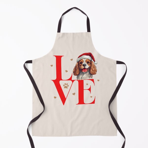 Item preview, Cavalier King Charles Spaniel Dog Love Santa Christmas designed and sold by Museful-Apparel.