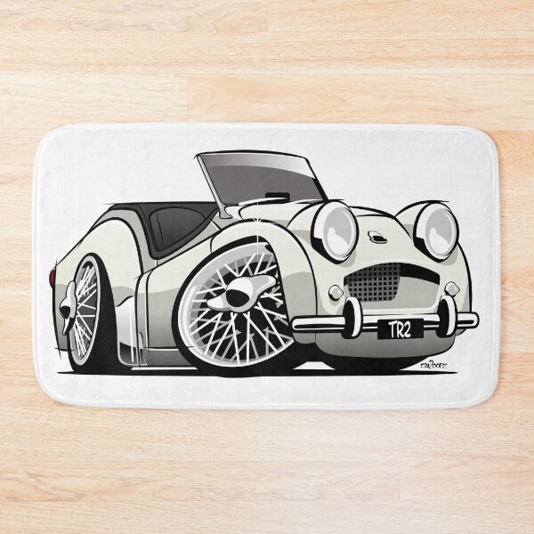 Item preview, Triumph TR2 caricature old English white designed and sold by car2oonz.