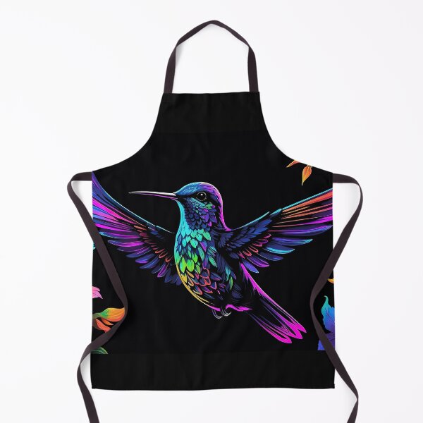 Item preview, Neon Elegance: A Captivating Hummingbird in Black Light Splendor designed and sold by Moriarty's Digital Visions.