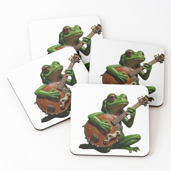 Item preview,  Frog playing banjo" designed and sold by Obinne.