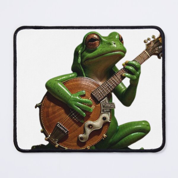 Item preview, Frog playing banjo" designed and sold by Obinne.