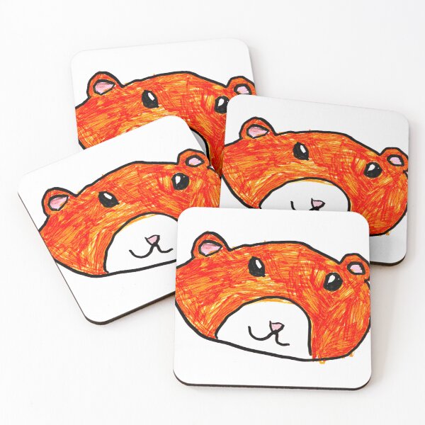 Item preview, Guinea pig - Coloured Drawing by a 5 Year old from New Zealand designed and sold by cuteyanimals.