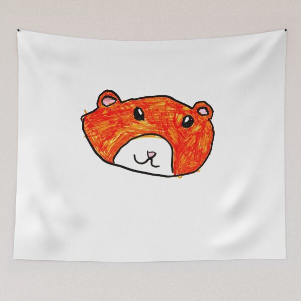 Item preview, Guinea pig - Coloured Drawing by a 5 Year old from New Zealand designed and sold by cuteyanimals.