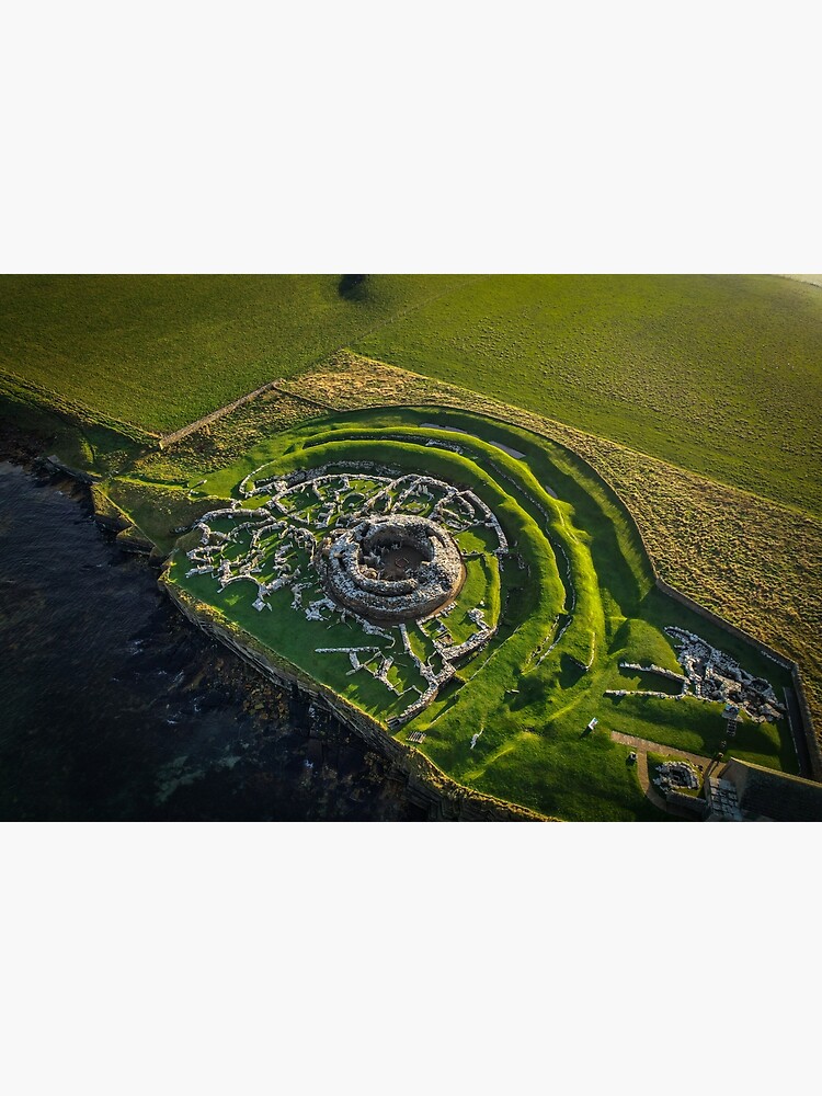 Thumbnail 3 of 3, Poster, Broch of Gurness designed and sold by OrkneyByDrone.
