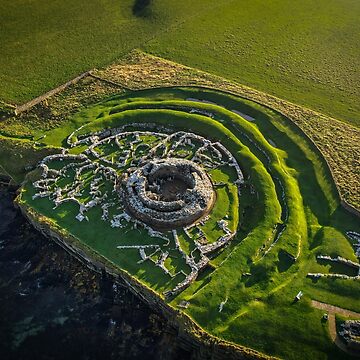 Artwork thumbnail, Broch of Gurness by OrkneyByDrone