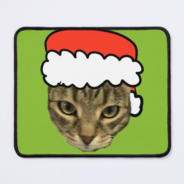 Item preview, Angel the Cat in a Santa Hat designed and sold by Bridget Beswick.