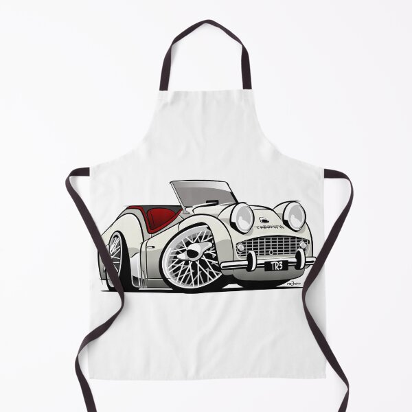 Item preview, Triumph TR3 caricature old English white designed and sold by car2oonz.