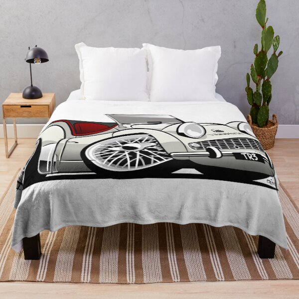 Item preview, Triumph TR3 caricature old English white designed and sold by car2oonz.