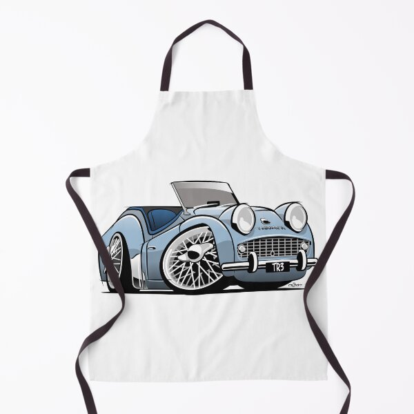 Item preview, Triumph TR3 caricature light blue designed and sold by car2oonz.