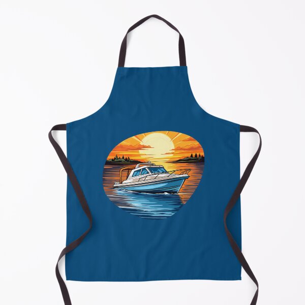 Item preview, Cruiser Boat on the lake during sunset designed and sold by meganohm.