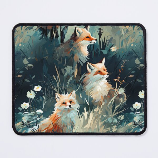 Item preview, "A Frolic of Foxes" Seamless Pattern    designed and sold by NevernotmeUK.