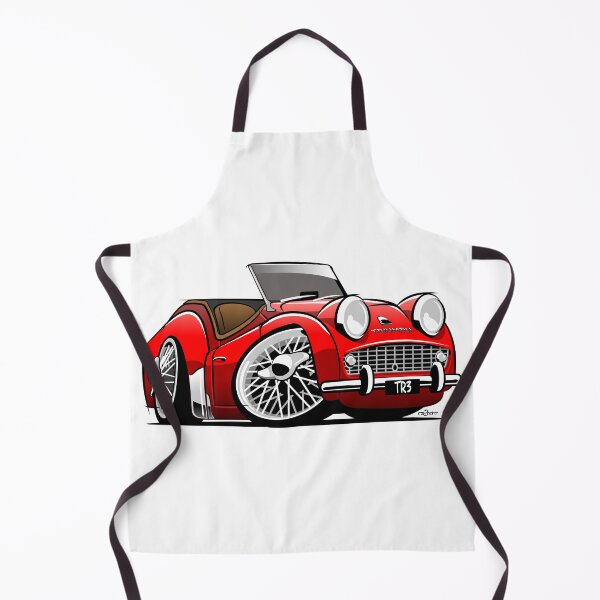 Item preview, Triumph TR3 caricature red designed and sold by car2oonz.