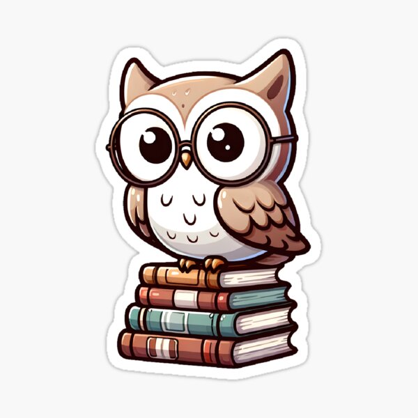 Item preview, Wise Owl Scholar: Vintage Bookstack Art Print designed and sold by UmbrellaStudio1.