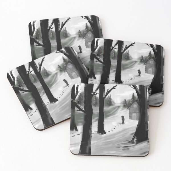 Item preview, House in a Snowy forest scene  designed and sold by Charlotsart .