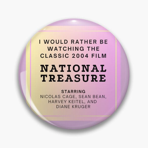 Item preview, I'd rather be watching National Treasure designed and sold by Chaotic--Goods.