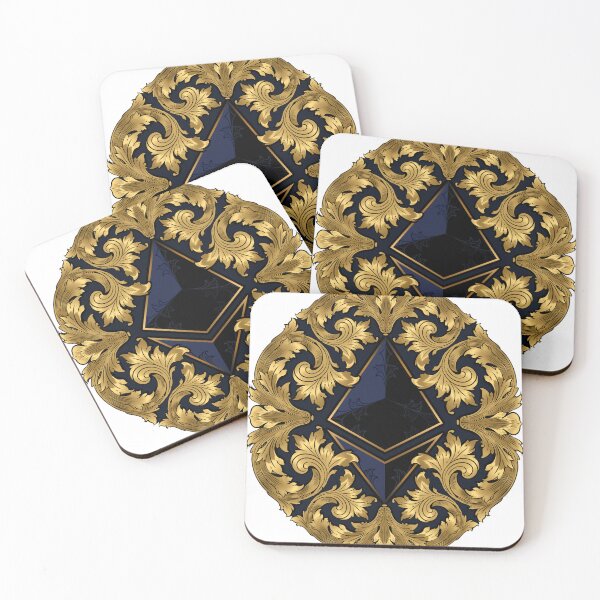 Item preview, Golden Baroque style [Ethereum Edition] - Crypto Logo Art designed and sold by KatalinaOoma.