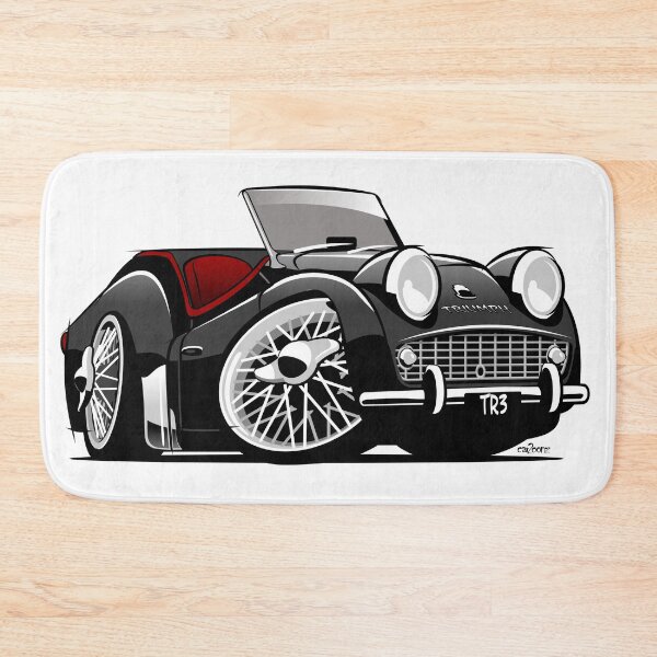 Item preview, Triumph TR3 caricature black designed and sold by car2oonz.