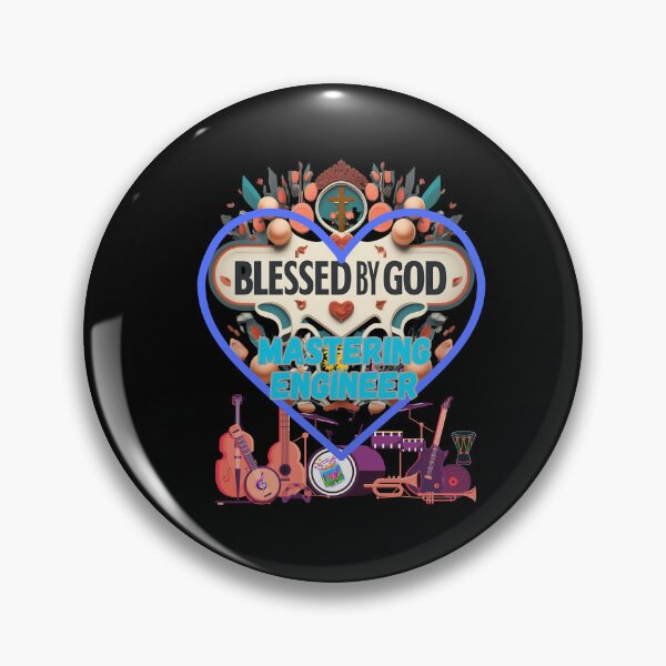 Item preview, BLESSED BY GOD MASTERING ENGINNER designed and sold by carlos crane.