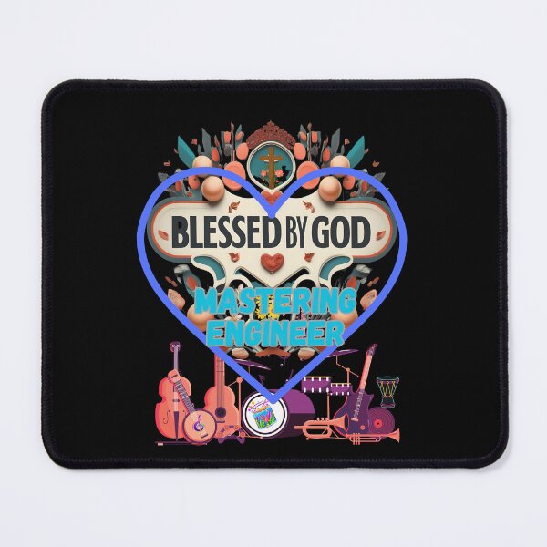 Item preview, BLESSED BY GOD MASTERING ENGINNER designed and sold by carlos crane.