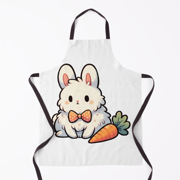 Artikelvorschau, Cute Fluffy Bunny with Carrot Illustration entworfen und verkauft von UmbrellaStudio1.