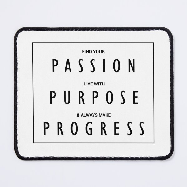 Item preview, Passion Purpose Progress - Black designed and sold by Psyche-Lab.