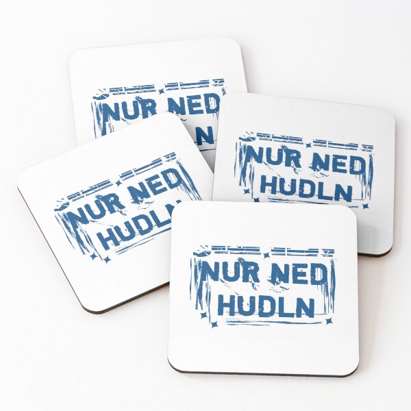 Item preview, Nur Ned Hudln - Bavarian blue white - text vintage designed and sold by vibeno1.