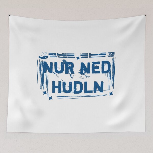 Item preview, Nur Ned Hudln - Bavarian blue white - text vintage designed and sold by vibeno1.