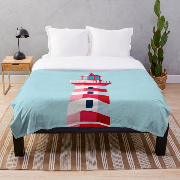 Item preview, Striped Red and White Lighthouse designed and sold by BrightTide.