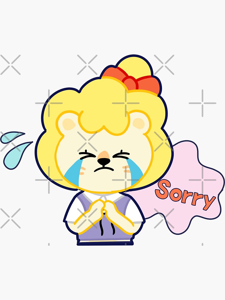 NIZIU (NIZOO) Makos Character Lako Emote ‘Sorry’ | Sticker