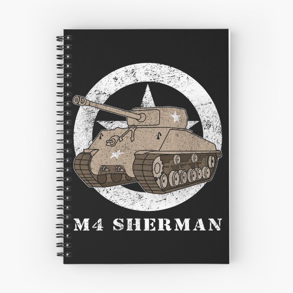 Item preview, Sherman Tank American WW2 Star Army Tanks Vintage Distressed Worn Effect designed and sold by MilitaryMart.
