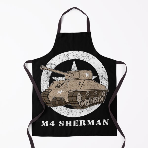 Item preview, Sherman Tank American WW2 Star Army Tanks Vintage Distressed Worn Effect designed and sold by MilitaryMart.