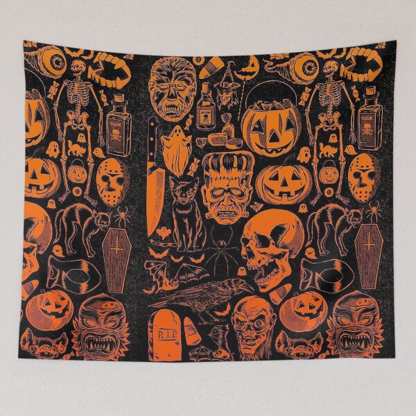 Item preview, Vintage Halloween Pattern  designed and sold by Psyche-Lab.