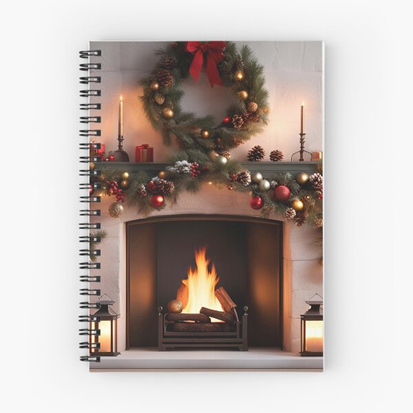 Item preview, Christmas Winter Fireplace designed and sold by DreamlifeBackgrounds.