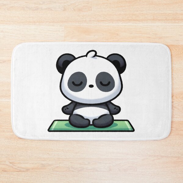 Item preview, Zen Panda Meditating on Yoga Mat designed and sold by UmbrellaStudio1.