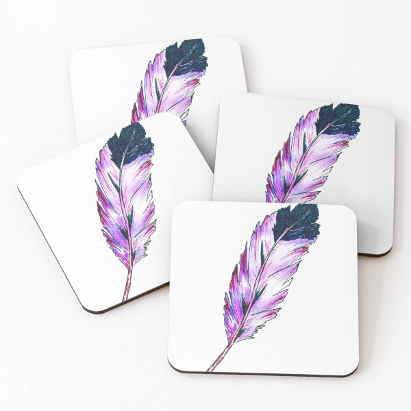 Item preview, Feathers Eagle - Green Fuchsia Pink designed and sold by galleasstudio.