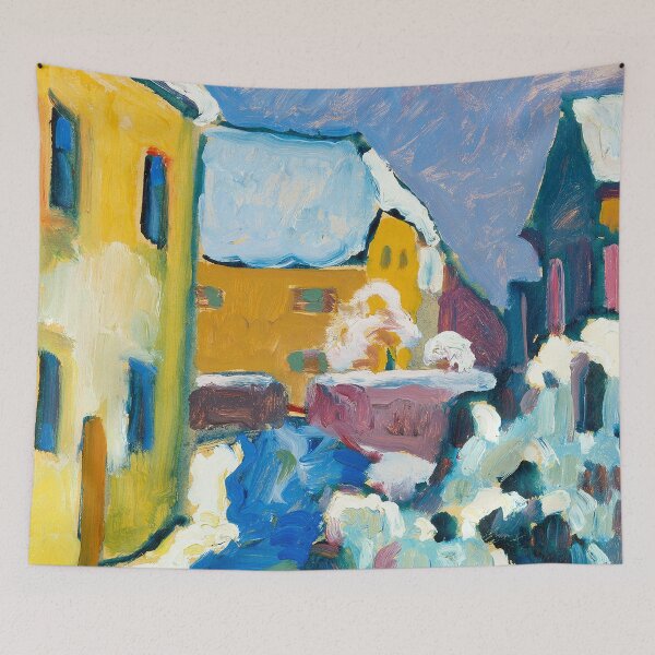 Item preview, HD. Cemetery and Vicarage in Kochel, by Wassily Kandinsky designed and sold by MINDTHECHERRY.