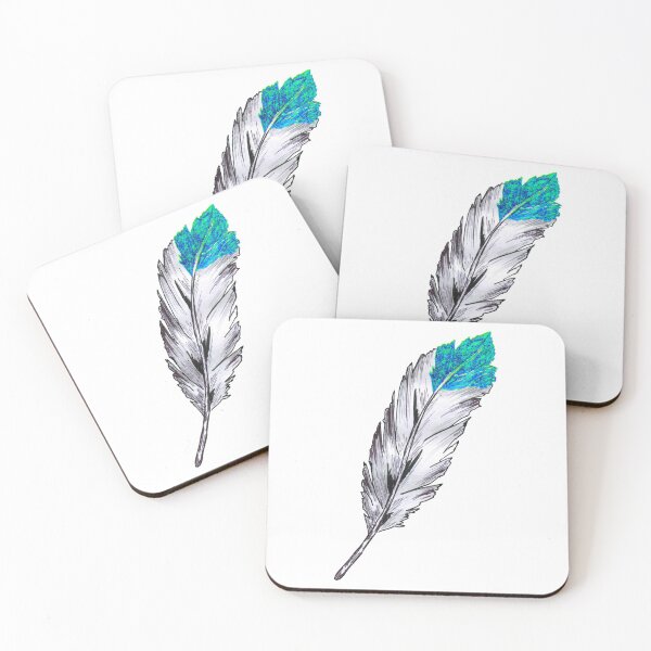 Item preview, Feathers Eagle - Ultra Green Ocean designed and sold by galleasstudio.