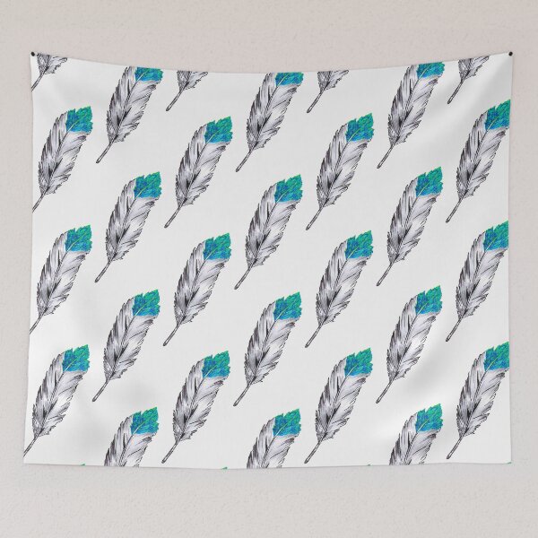 Item preview, Feathers Eagle - Ultra Green Ocean designed and sold by galleasstudio.