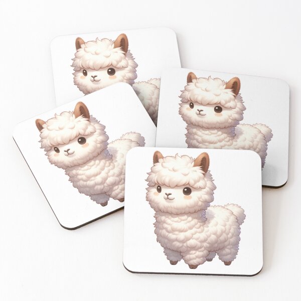 Item preview, Fluffy llama designed and sold by VigorVilla.