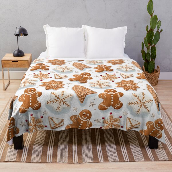 Item preview, Gingerbread Joy: A Whimsical Pattern of Gingerbread Men and Stars designed and sold by pawmad.