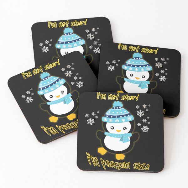 Item preview, I'm not short I'm penguin size designed and sold by Barcoshos.