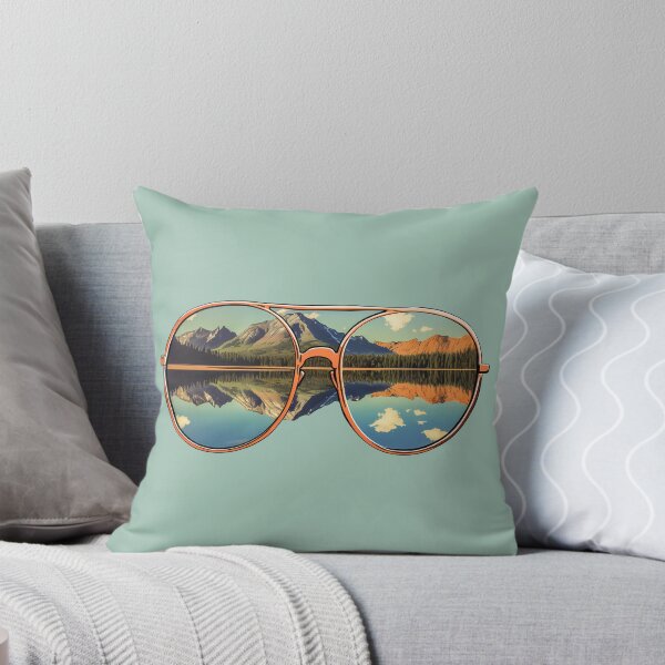 Item preview, Gold Aviator Sunglasses Mountain Lake Reflection Adventure Eyewear designed and sold by meganohm.